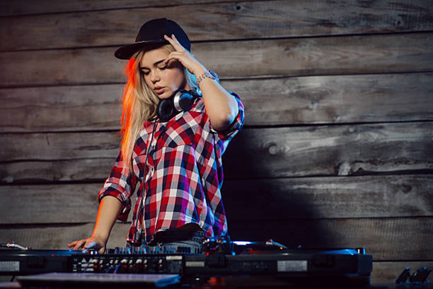 DJ on the decks