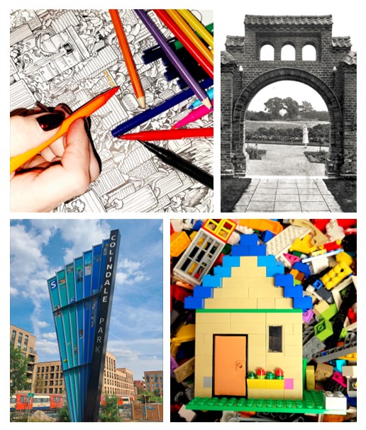 London Festival of Architecture - collage of events in Barnet Libraries