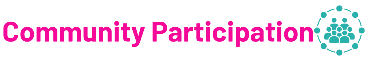 community participation landing banner