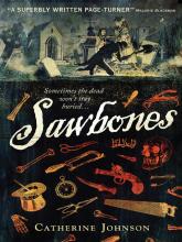 Book cover of Sawbones by Catherine Johnson