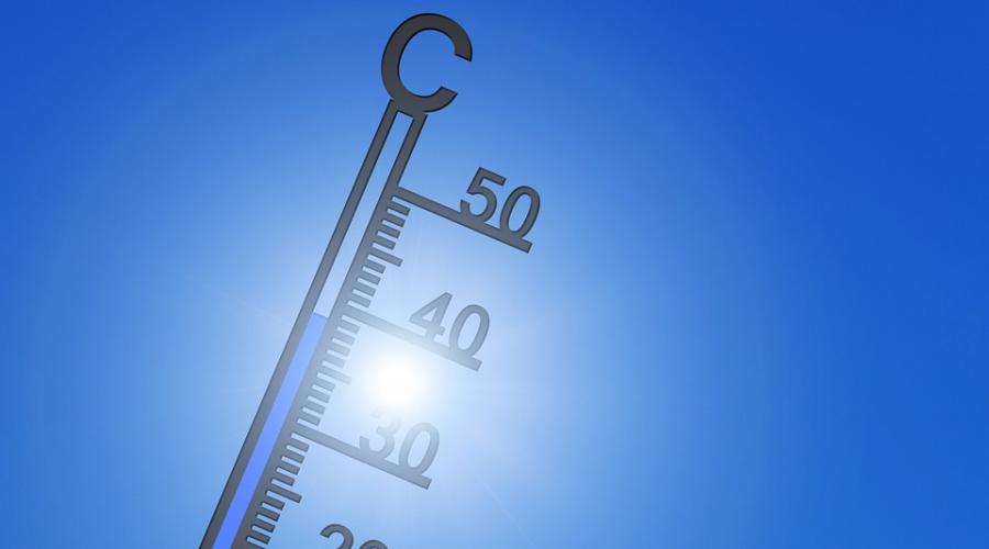 A picture of a thermometer