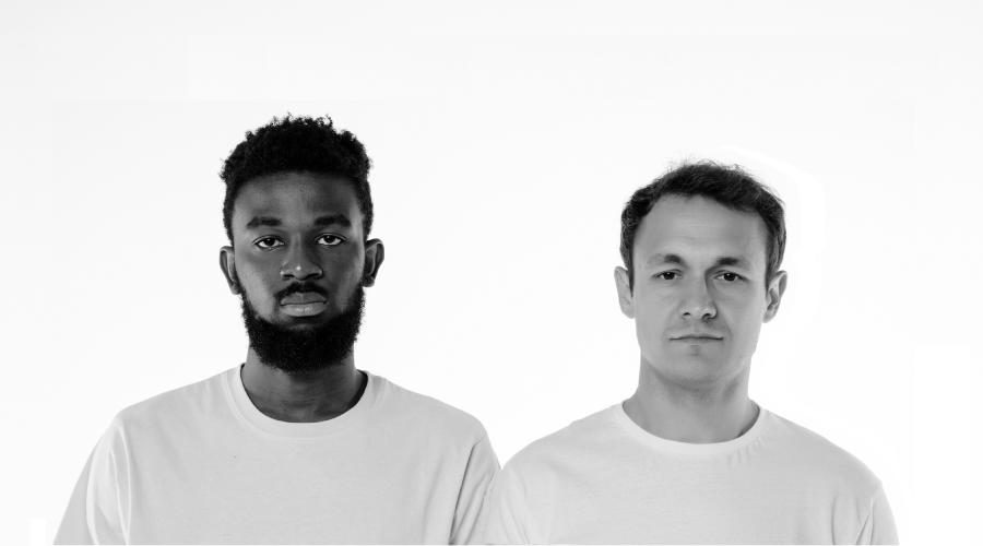 Step in Barnet - two men looking straight ahead