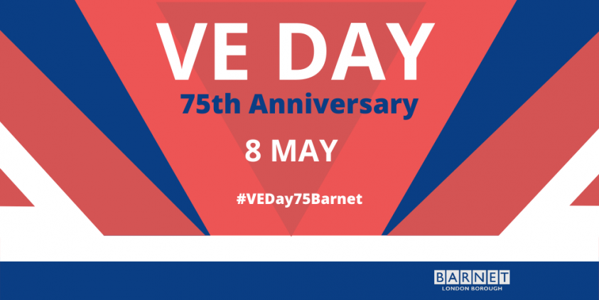 Poster image of VE Day 75 anniversary date