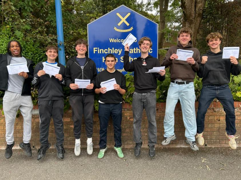 Students from Finchley Catholic High School